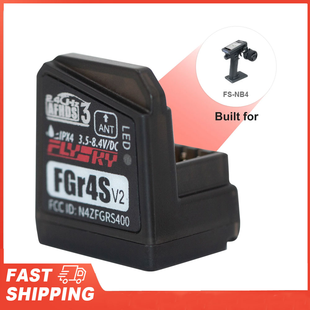 Flysky Transmitter - Flysky FGR4S V2 レシーバー AFHDS シングルアンテナ双方向