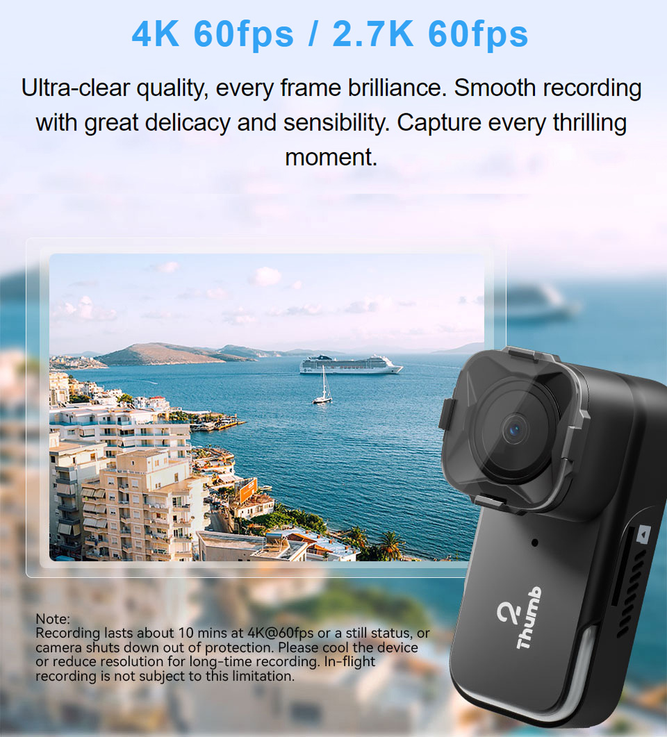 Runcam Camera - 新バージョン RunCam Thumb 2 4K 2.7K