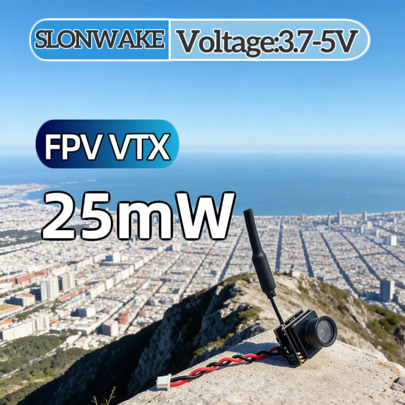 Fpv Camera - SLONWAKE FPV 25mW パワーシミュレーション VTX 統合型送信機と