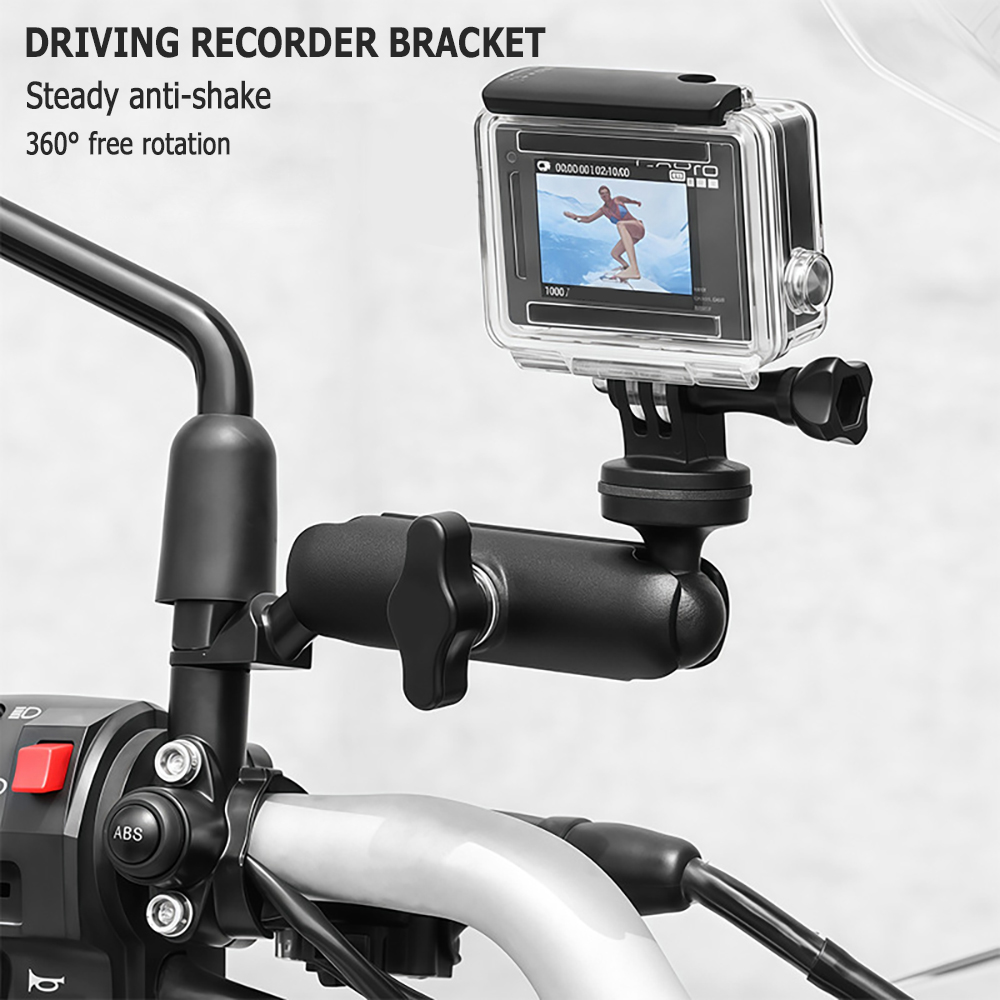 Runcam Camera - 金属オートバイ自転車カメラホルダーハンドルバーミラーマウントバイクブラケット GoPro ヒーロー DJI 電話アクションカメラアクセサリー