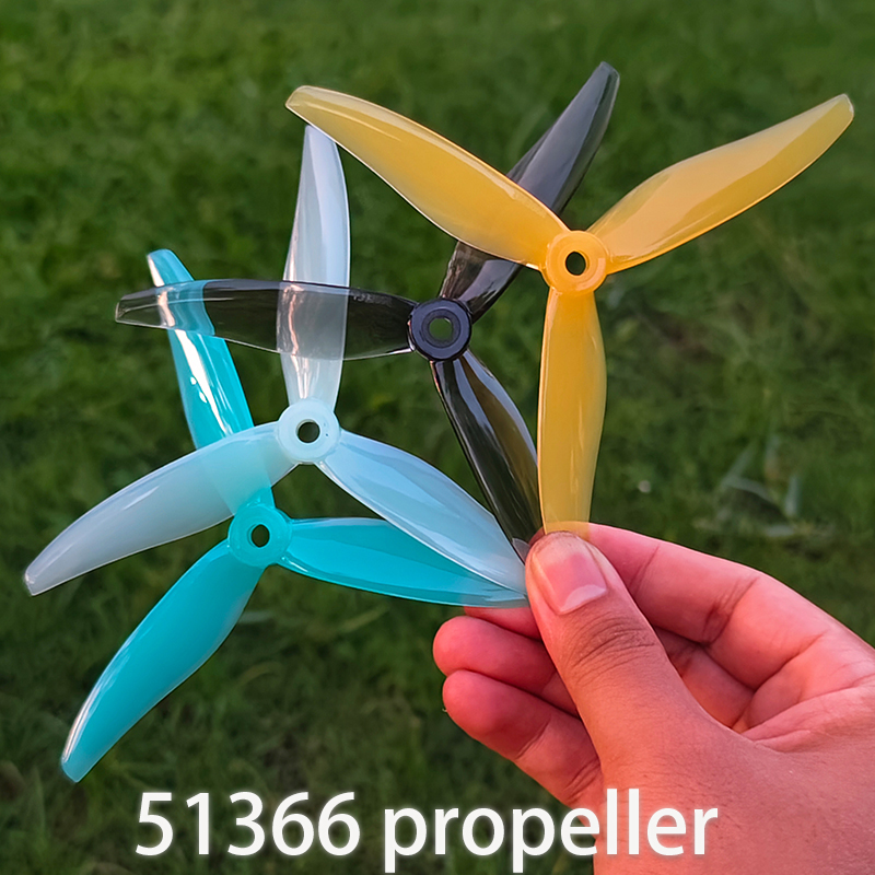 5 Inch Propeller - 3ブレードt51366rc fpvドローン用プロペラ,エンジン出力部品,5インチ,2306,2207ペア