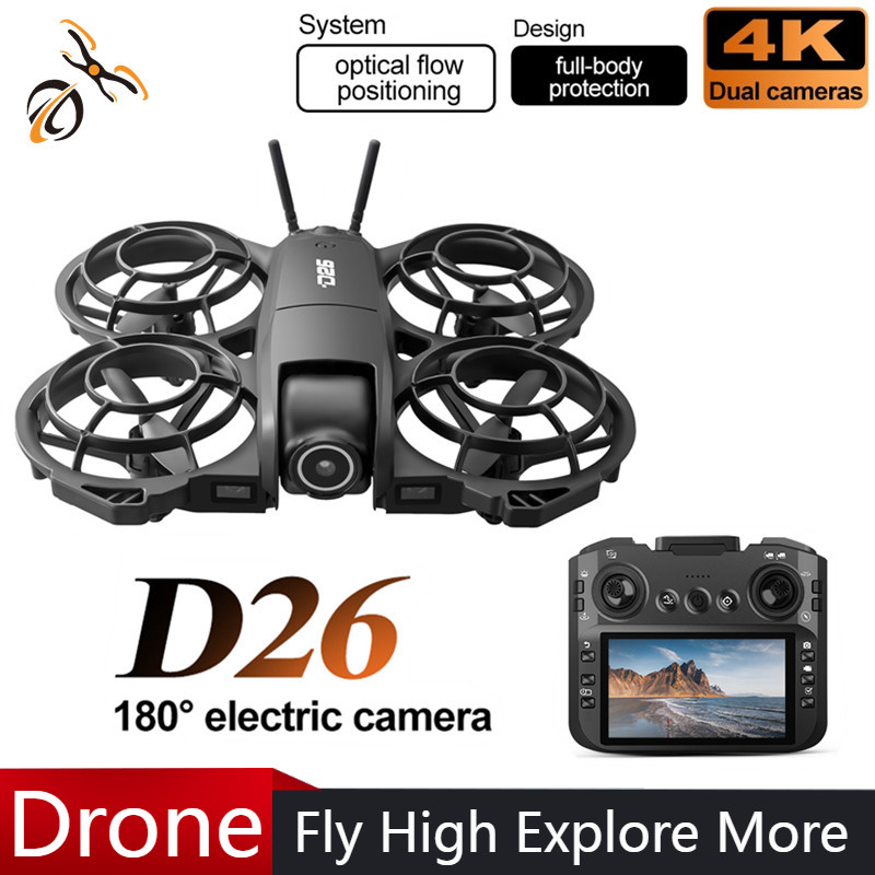 Brushed Drone Motor - D26 ドローン 4K 空撮HD 180 °