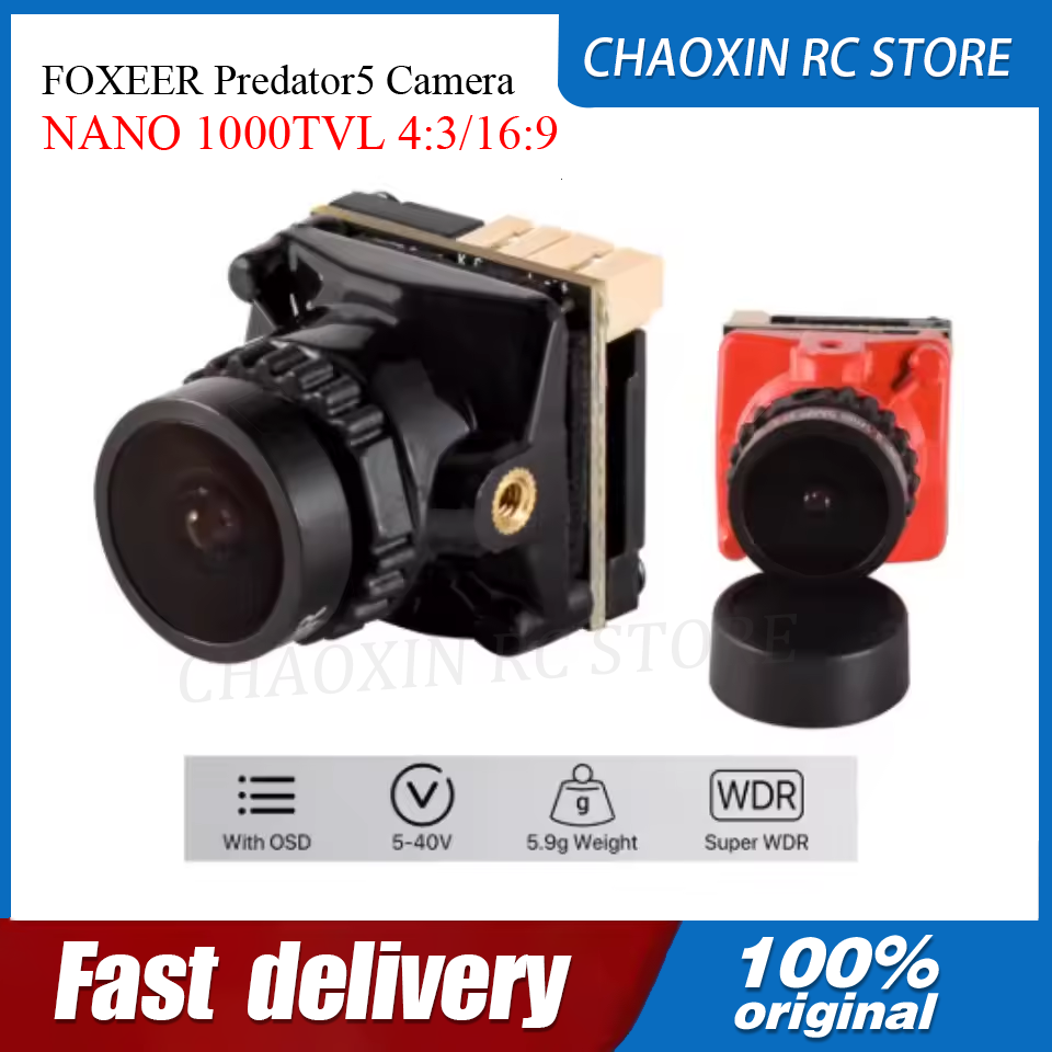 Fpv Camera - FOXEER Predator5 カメラ NANO 1000TVL 4:3/16:9