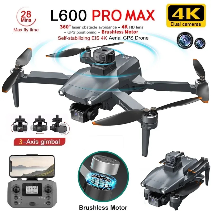 Brushed Drone Motor - L600 プロマックス GPS ドローンプロフェッショナル 4K 3