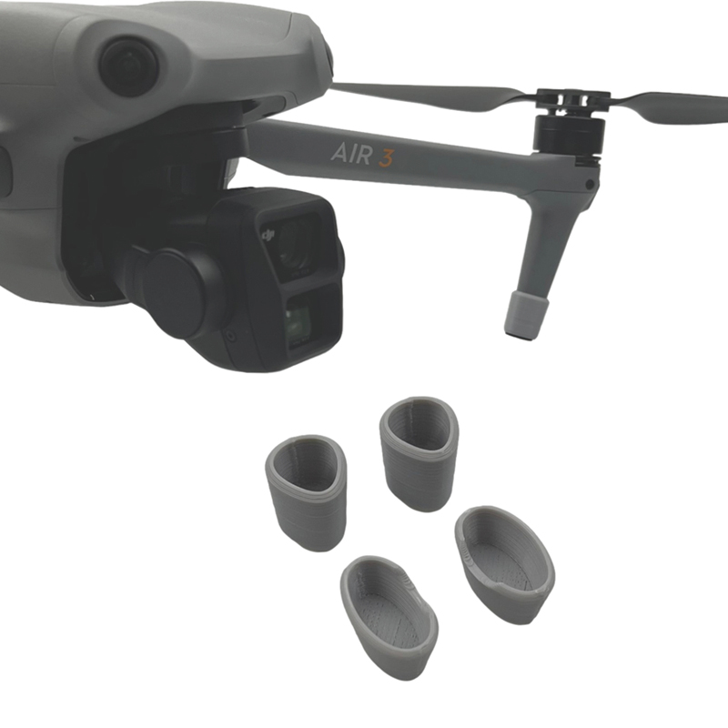 Drone Landing Pad - DJI Air 3 ドローンアクセサリー用ランディングギア高さパッド保護カバー 4 個
