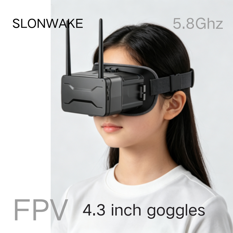 Fpv Goggles - 5.8G FPVゴーグル 4.3インチ 480*272ピクセル デュアルアンテナ 取り外し可能