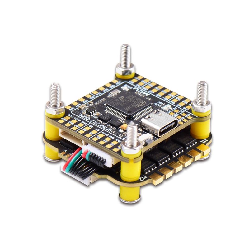 4 In 1 Esc - ABUM-F7 FC&ESC FPVスタック：F722フライトコントローラー、60A 4イン1 ESC、FPVフリースタイルドローンモデル用。