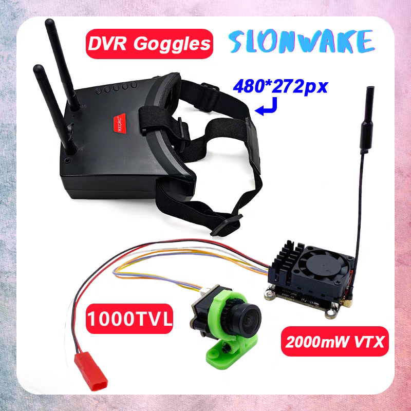 Fpv Camera - 20km以上の範囲に対応 5.8Ghz 2W FPV VTX ワイヤレス画像ビデオ送信機+cmos