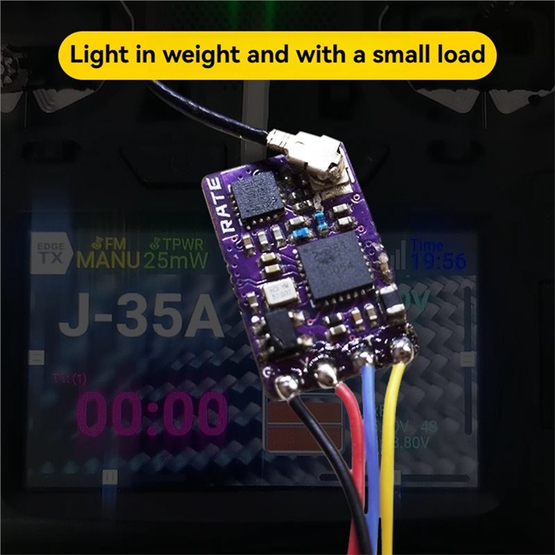 Drone Antenna - エクセレント-ELRS 2.4Gナノレシーバー CRSF/SBUS 25-500 Hz高速リフレッシュレート、90mm T型アンテナ搭載、FPV長距離フリースタイルドローン用