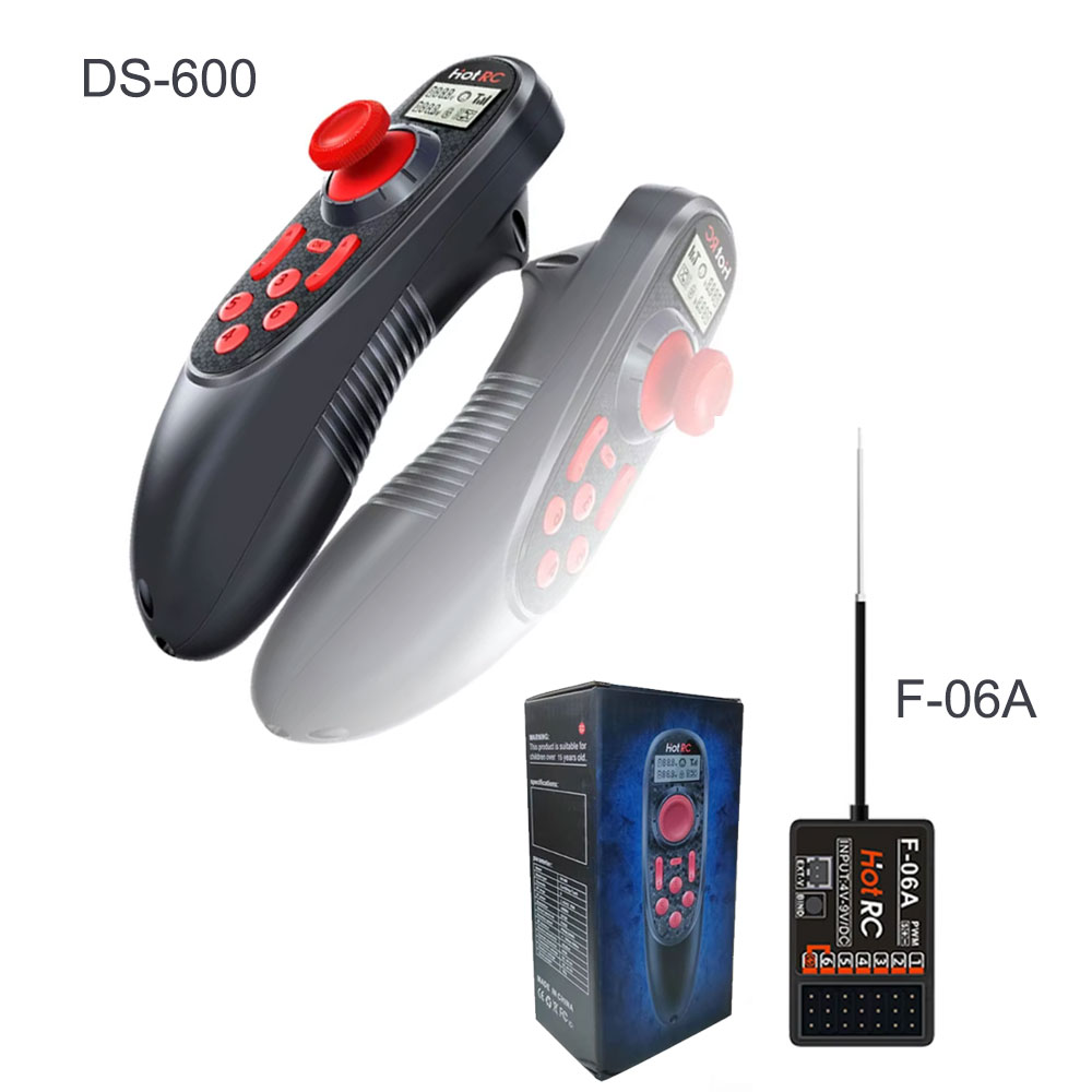 Radio Transmitter 2.4Ghz - HOTRC DS-600 2.4GHz 6CH RCボート無線システム -