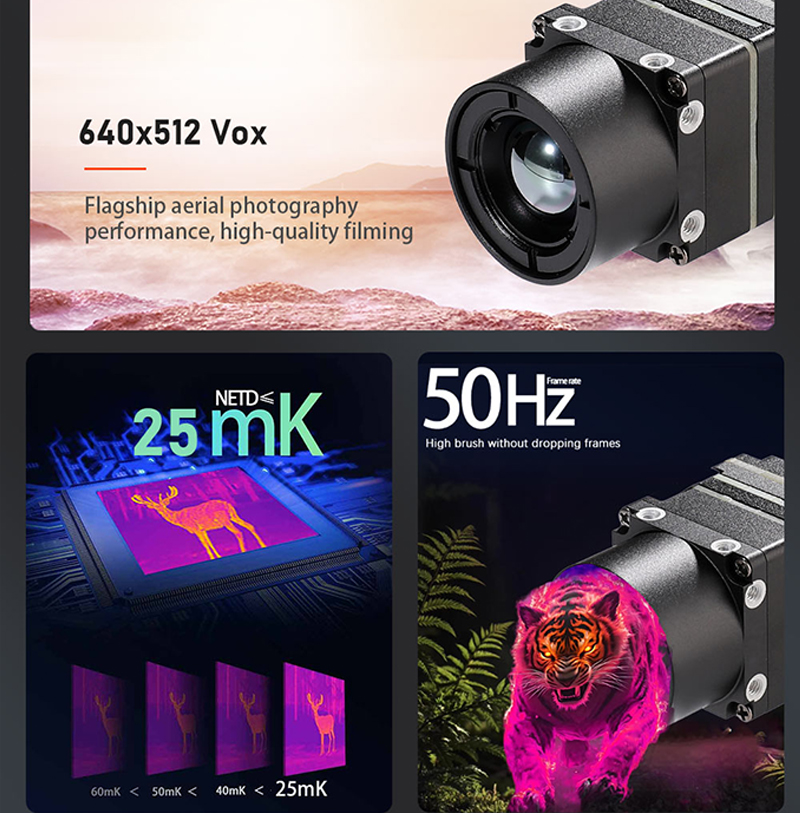 Analog Fpv Camera - 新着商品 640x512 FPVドローン用サーマルカメラモジュール USBデジタル/アナログ LWIR非冷却赤外線イメージング