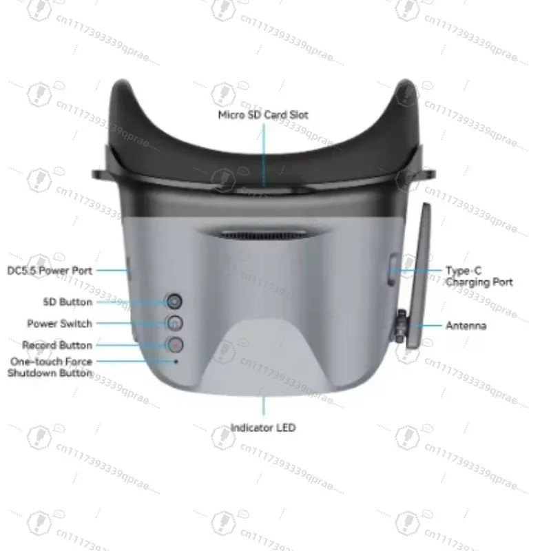 Fpv Goggles - アナログFPVゴーグル BETAFPV VR04 4.3インチディスプレイ FAT32 MicroSD