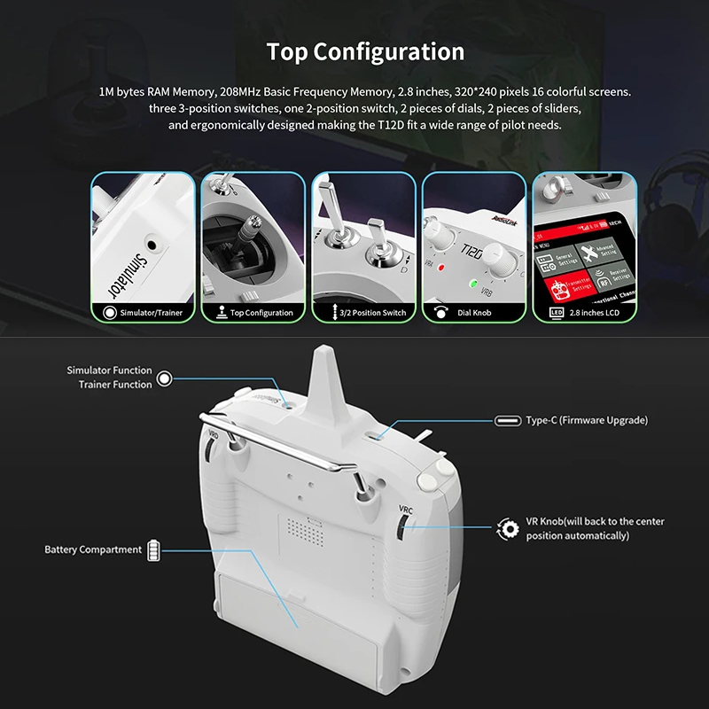 RadioLink T12D 12 チャンネル 2.4GHz - Radio Transmitter 2.4Ghz のレビューと価格