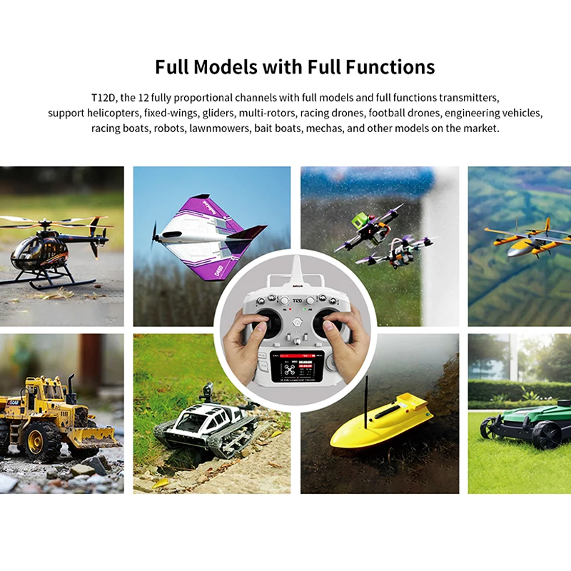 RadioLink T12D 12 チャンネル 2.4GHz - Radio Transmitter 2.4Ghz のレビューと価格