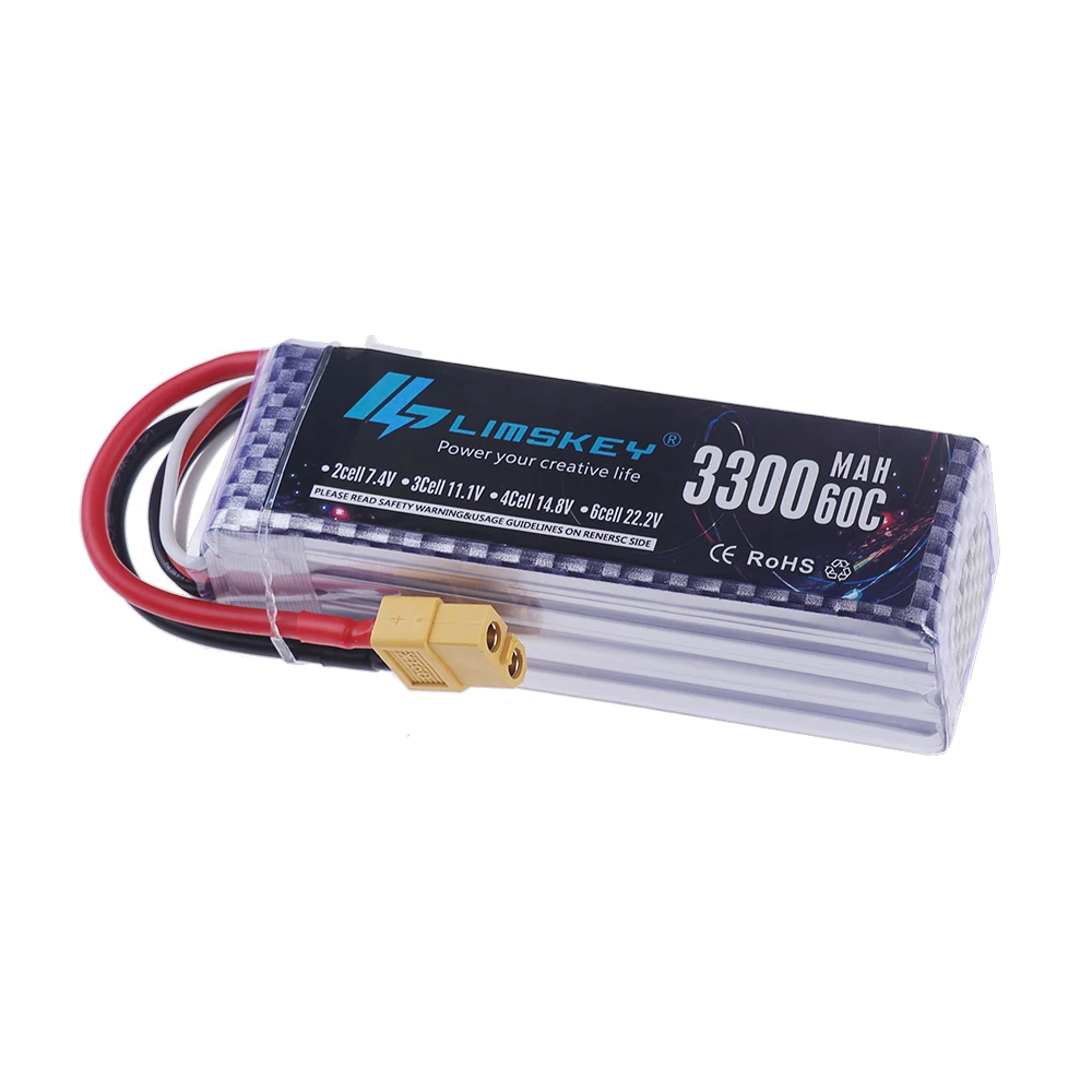 4S LiPo バッテリー 14.8V 3300mAh 60 - Lipo Battery 4S のレビューと価格