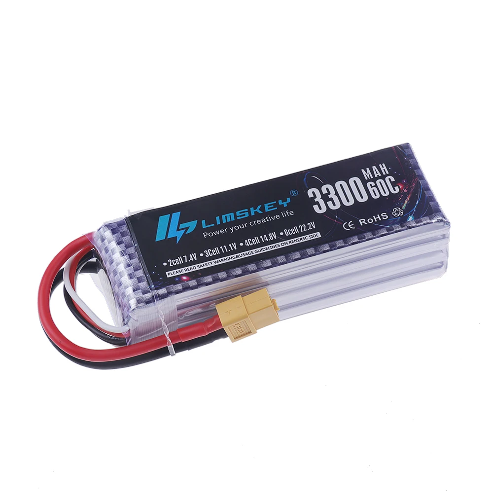 4S LiPo バッテリー 14.8V 3300mAh 60 - Lipo Battery 4S のレビューと価格