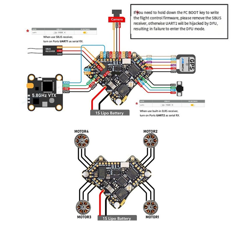 FBIL-F435 NEO 1S AIO フライトコントロー - 4 In 1 Esc のレビューと価格