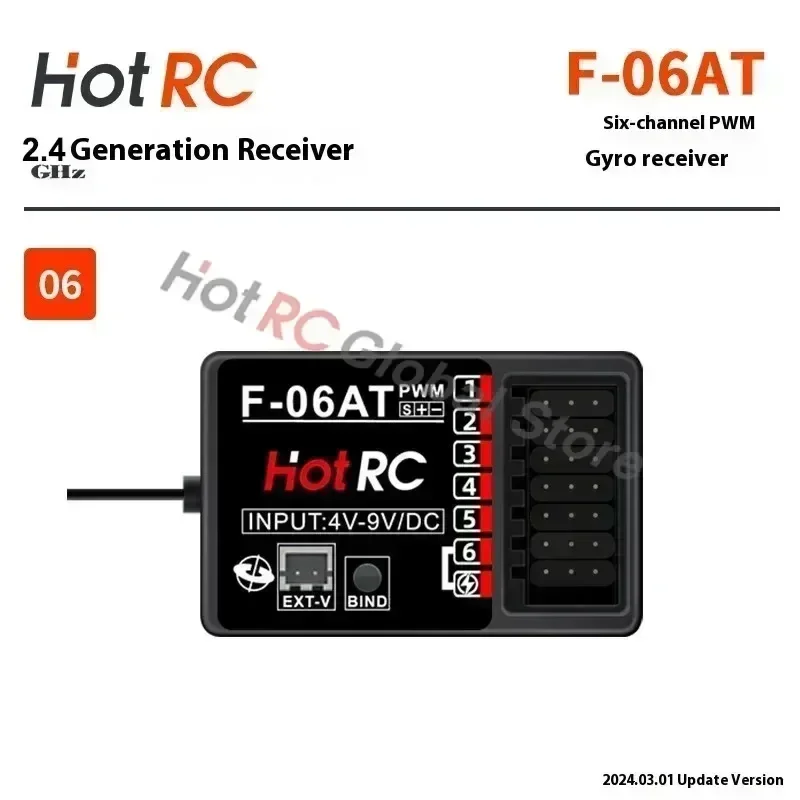 HOTRC 2.4Ghz 4/6/8チャンネル F-04A  - Radio Transmitter 2.4Ghz のレビューと価格