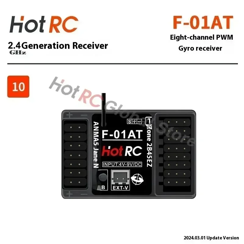HOTRC 2.4Ghz 4/6/8チャンネル F-04A  - Radio Transmitter 2.4Ghz のレビューと価格