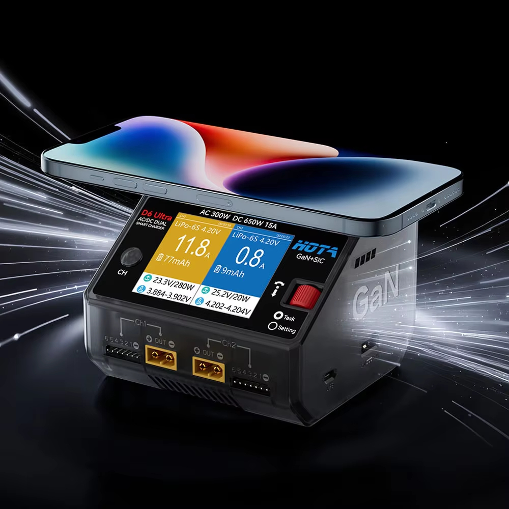 HOTA D6 Ultra GaN+SiC デュアルチャンネ - Balance Charger Rc のレビューと価格