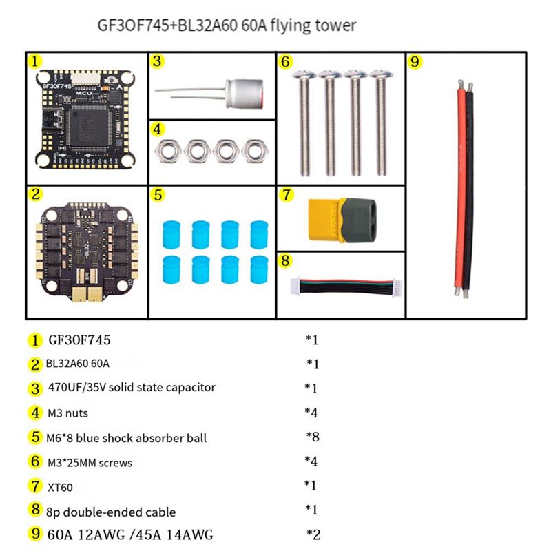 B05C-F745 FC＆ESC FPVスタック GF30F - Drone Esc のレビューと価格