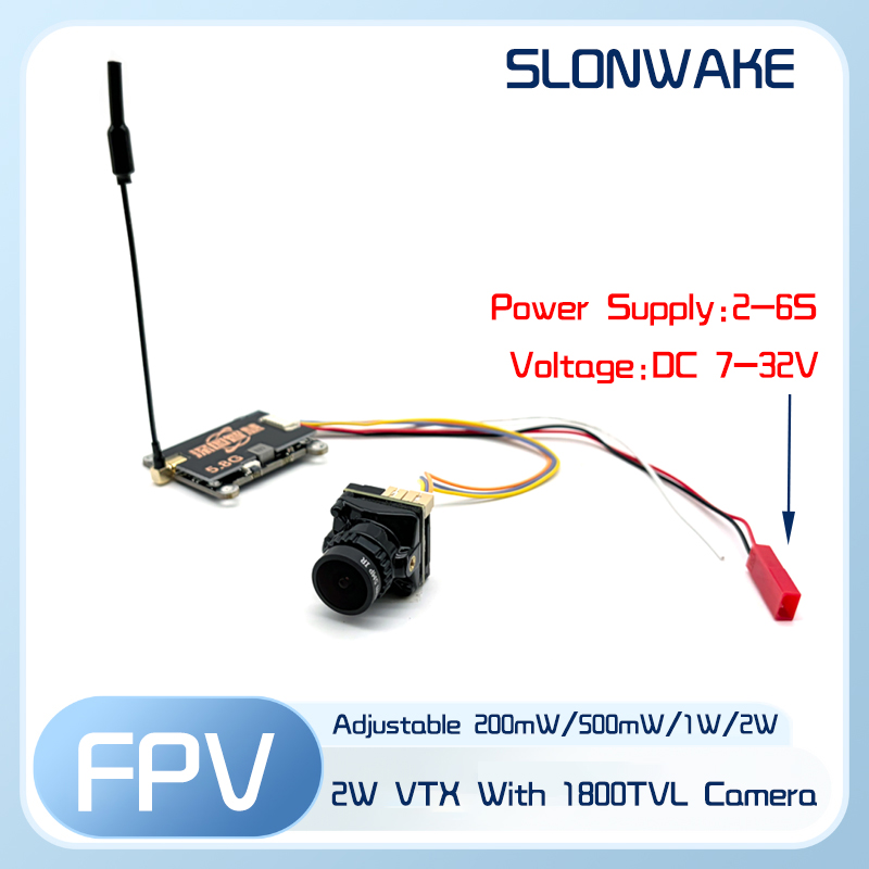 SLONWAKE 5.8G 56CH 2W 送信機 VTX  - Fpv Camera のレビューと価格
