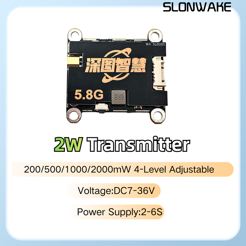 SLONWAKE 5.8G 56CH 2W 送信機 VTX  - Fpv Camera のレビューと価格