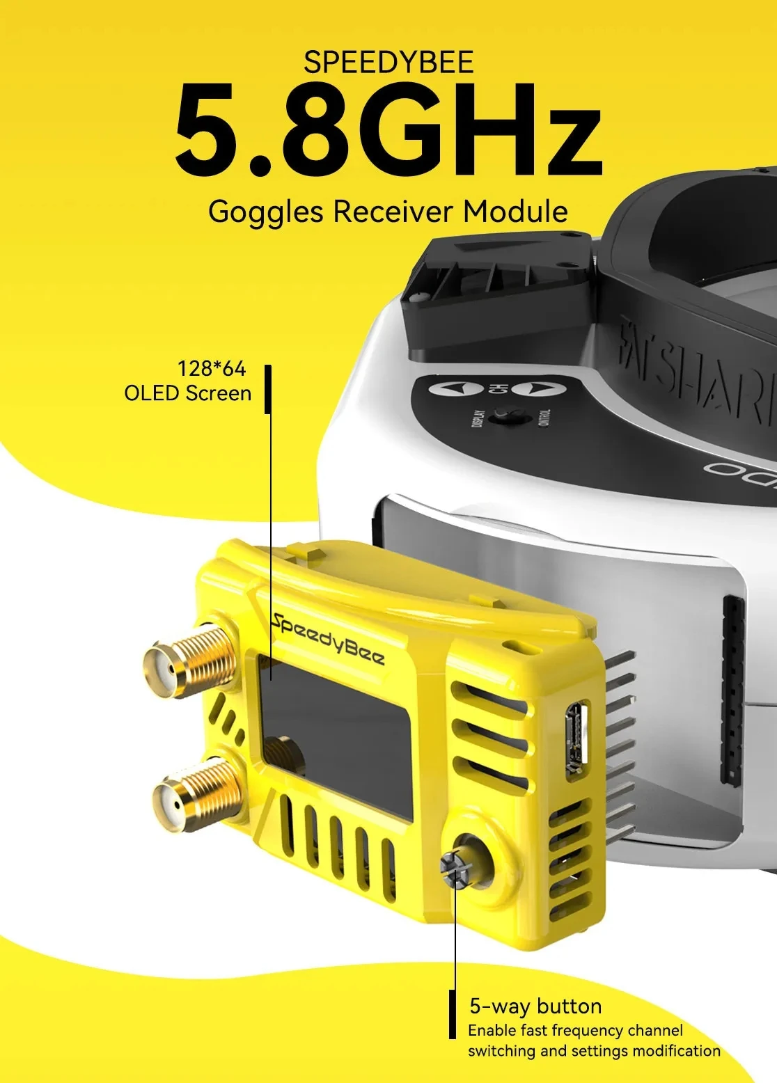 SpeedyBee FPV ゴーグルモジュール 5.8GHz - Hd Zero Camera のレビューと価格