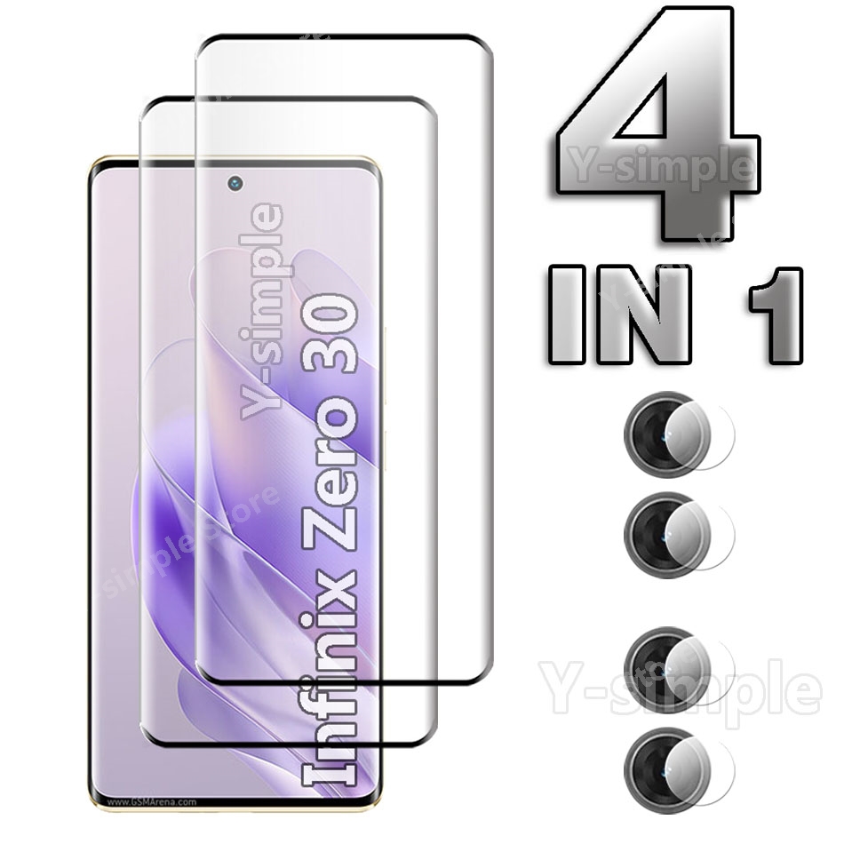 Infinix Zero 30 4G用4in1 3Dガラスス - Hd Zero Camera のレビューと価格
