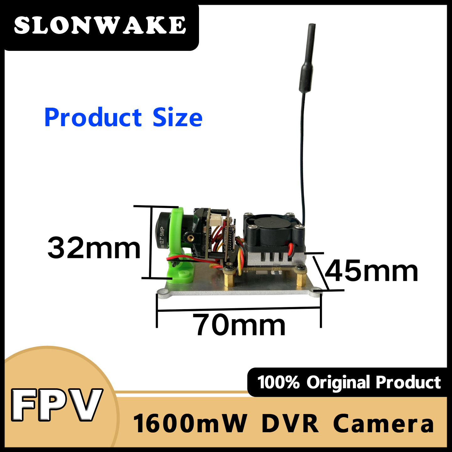 SLONWAKE 5.8G 48CH 200/500/100 - Fpv Camera のレビューと価格
