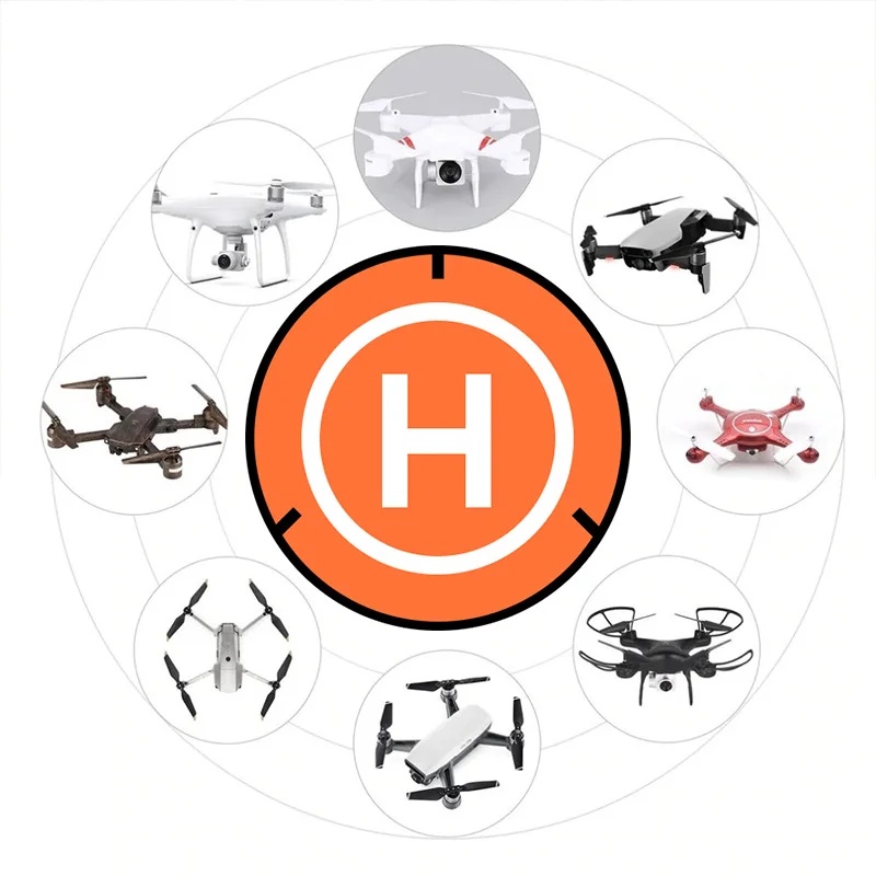 折りたたみ式55cmユニバーサルドローン着陸パッド 防水反射 - Drone Landing Pad のレビューと価格