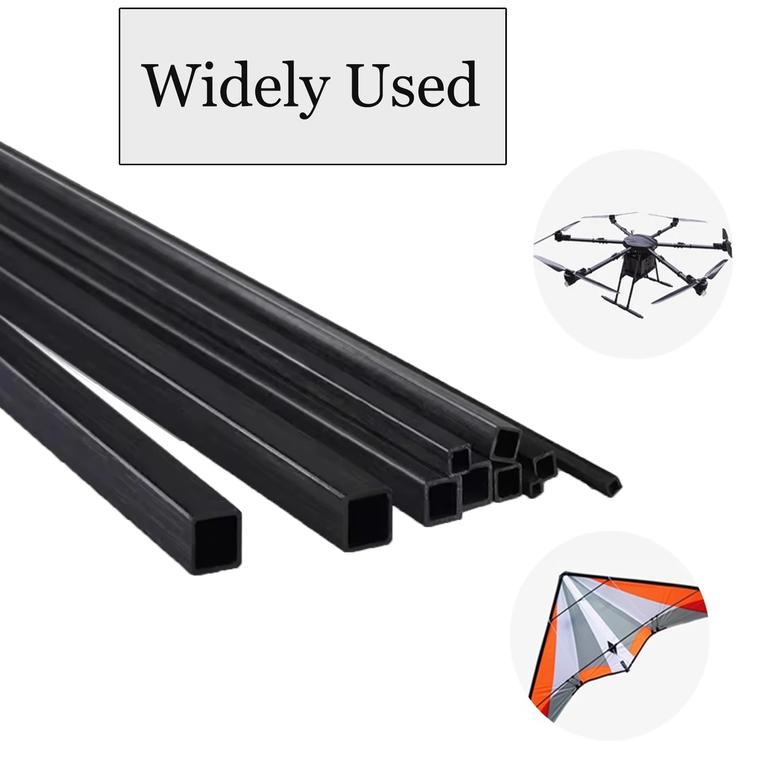 1-6本 250/500mm カーボンファイバー角型チューブ - Carbon Fiber Drone Frame のレビューと価格