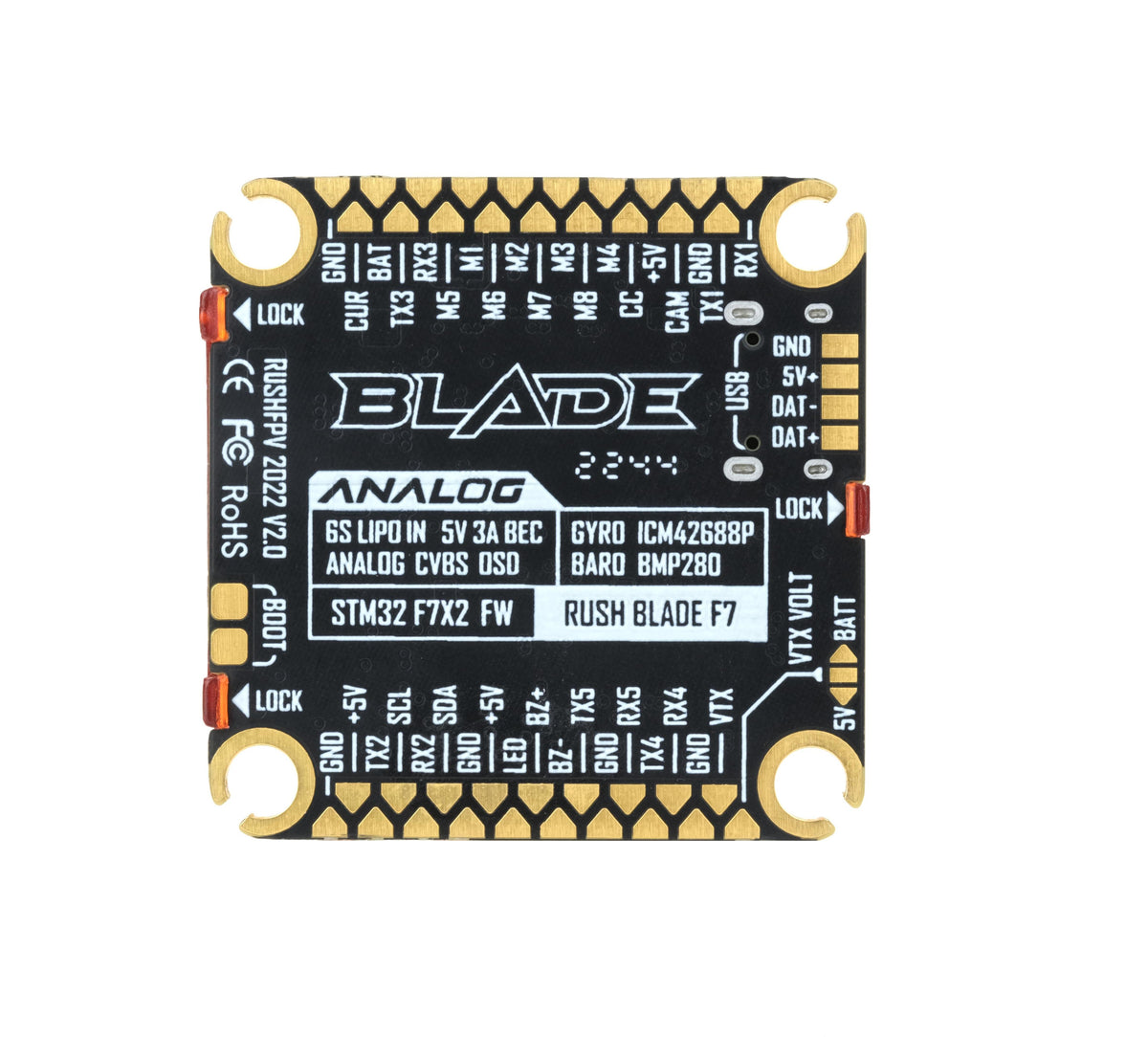 RUSH BLADE F722 V2 アナログ フライト コ - Flight Controller のレビューと価格
