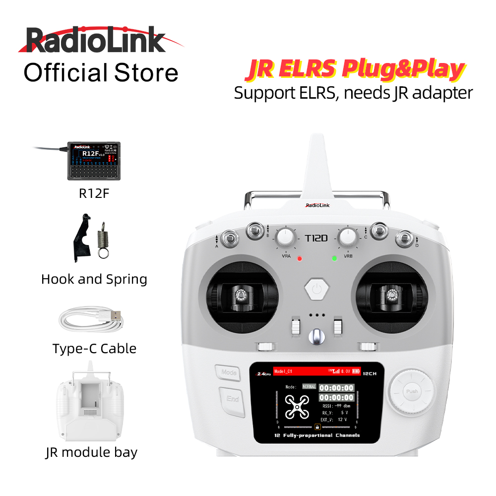 RadioLink T12D JRモジュール 12チャンネル - Radio Transmitter 2.4Ghz のレビューと価格
