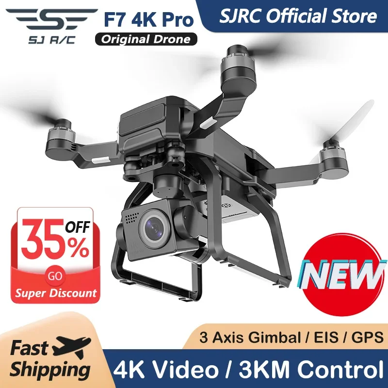 カメラ付きプロフェッショナルブラシレスクワッドコプター,4k - Drone Gimbal のレビューと価格