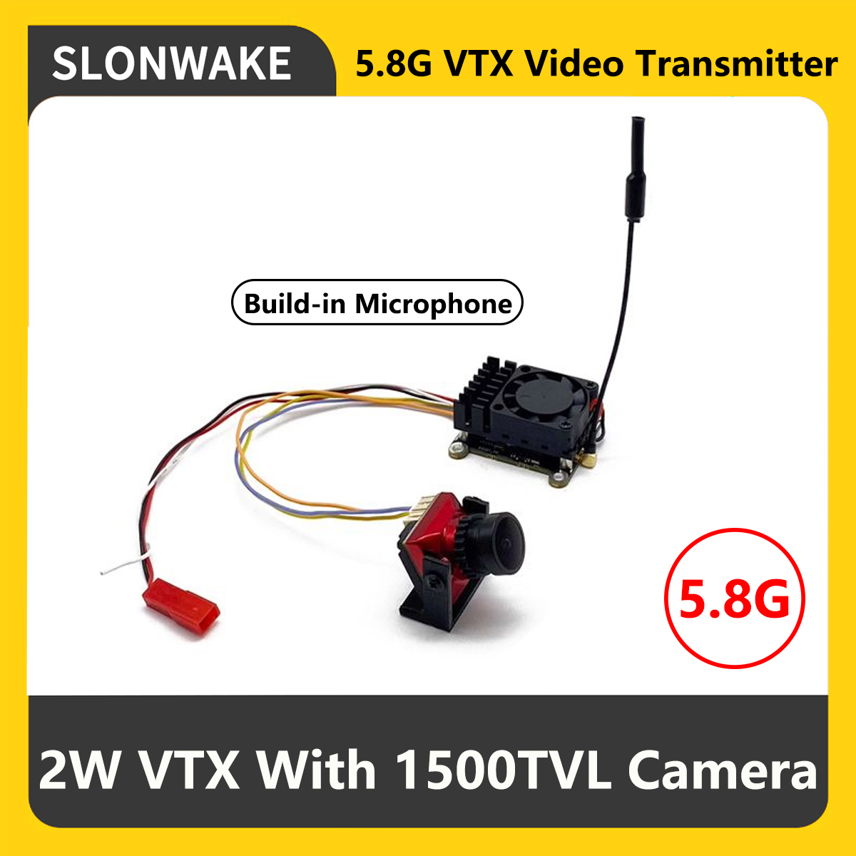 SLONWAKE 5.8G 2000mW FPV VTX ト - Drone Frame のレビューと価格