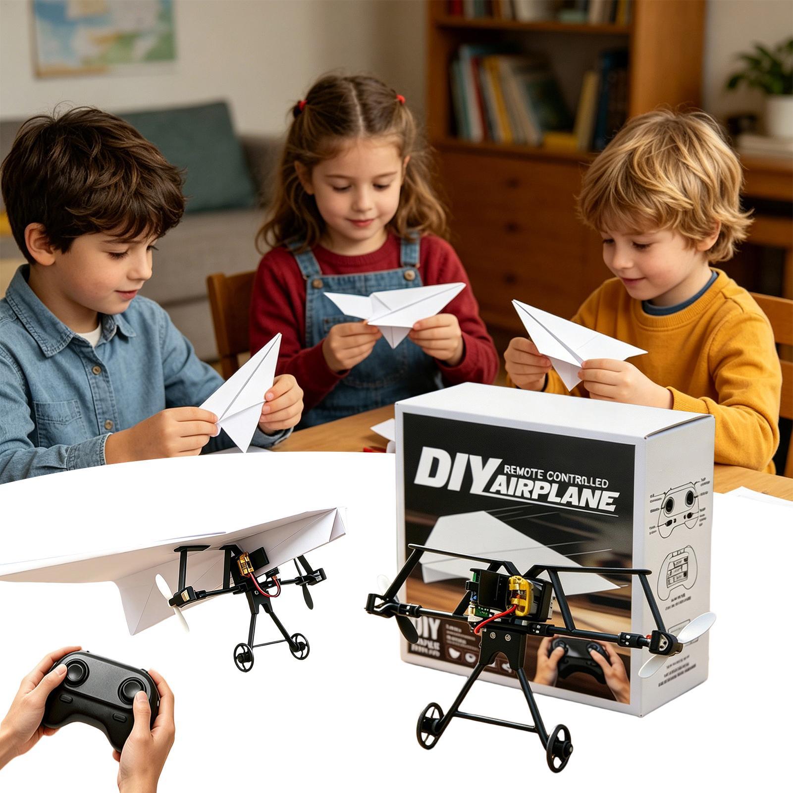 DIY RC紙飛行機キット、ジャイロスタビライザー付き電動リ - Flight Controller のレビューと価格