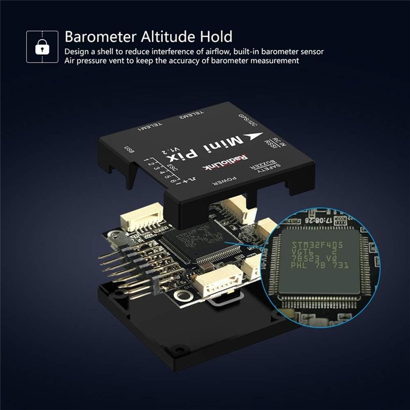A49K-Radiolink Mini PIX フライトコン - Mini Drone のレビューと価格