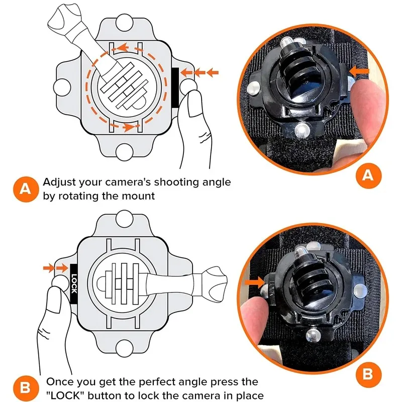 Gopro-回転式リストストラップマウント,360 °, 1 - Runcam Camera のレビューと価格