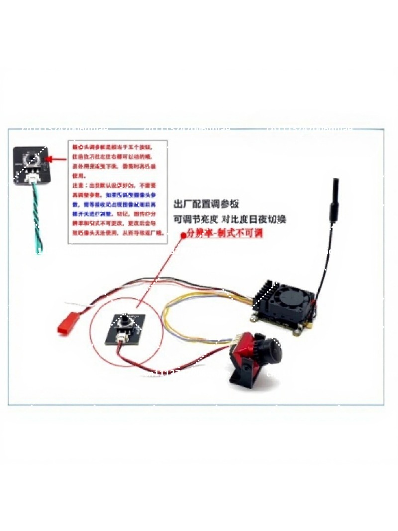5.8G 2W アナログFPVカメラセット 低遅延画像伝送  - Analog Fpv Camera のレビューと価格