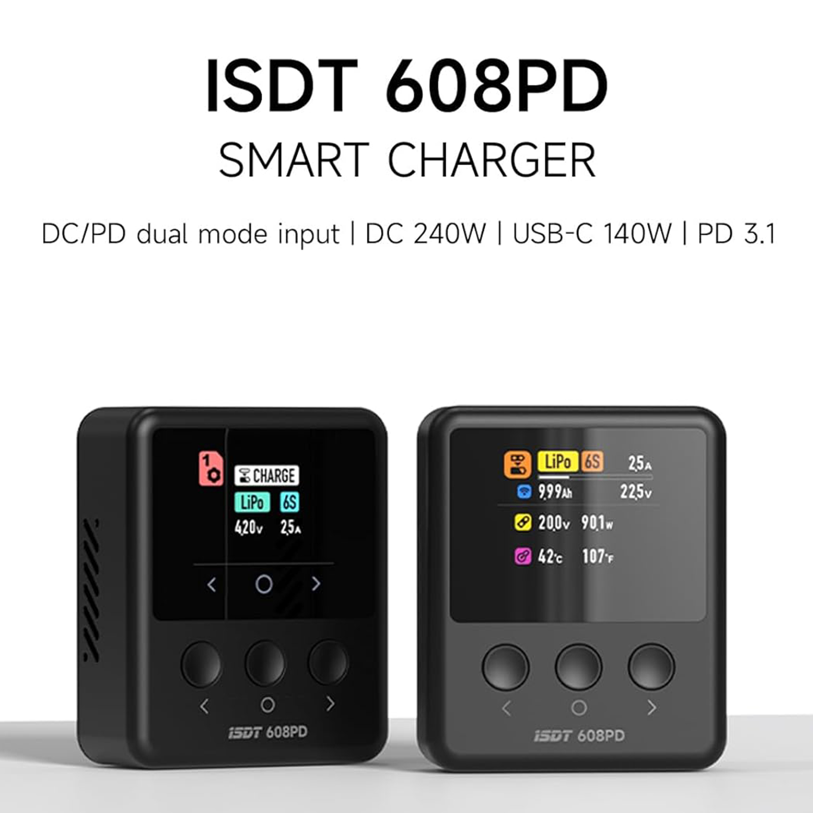 ISDT 608PD スマートバランス充電器/放電器 240 - Balance Charger Rc のレビューと価格